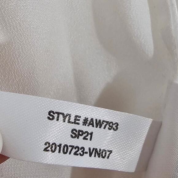 J.Crew Striped Clip Dot Tiered Midi Dress Ivory Size XS - Picture 7 of 7